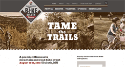 Desktop Screenshot of bikeduluthfestival.com